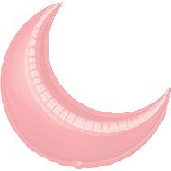 35" Pastel Pink Crescent
