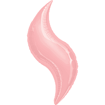36" Pastel Pink Curve
