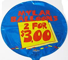 18" Custom Foil  (2/$3.00)