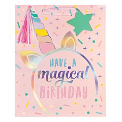 13x10x5 Gift Bag - Unicorn Bday