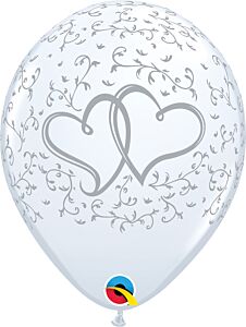 11" Qualatex Entwined Hearts Latex