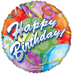 9" Bday Festive Balloons