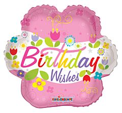 4" Birthday Wishes Flower