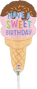 14" Sweet Birthday Ice Cream Cone