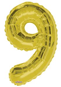 34" Number 9 Gold