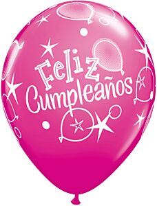 11" Qualatex Feliz Cumpleanos Latex