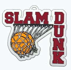 Slam Dunk Charm - Burgundy