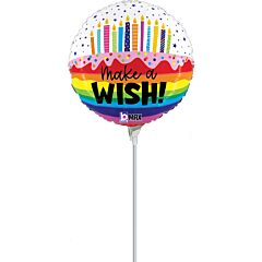 9" Rainbow Birthday Wishes