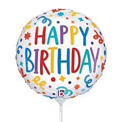9" Birthday Playful Streamers