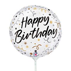 9" Satin Birthday Streamers