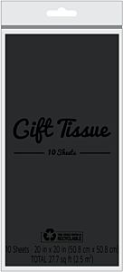 Tissue Paper - Black 10 ct