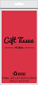 Tissue Paper - Red 10 ct