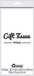 Tissue Paper - White 10 ct