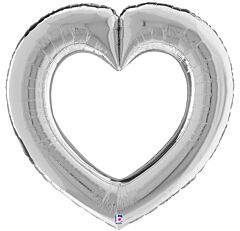 41" Linking Heart Silver
