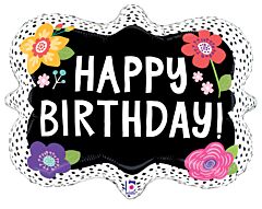 30" Flower Birthday Dots