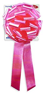 10" Pre-Made Bow-Iridescent Pink