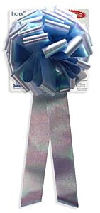 10" Pre-Made Bow - Irid Lt Blue