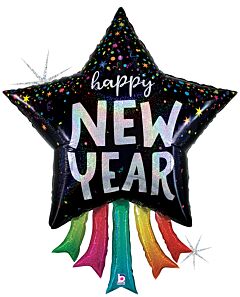 43" New Year Star Streamers