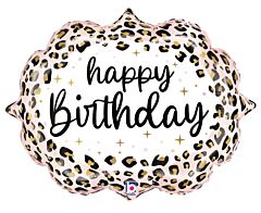 27" Satin Leopard Birthday