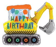 31" Birthday Construction Excavator