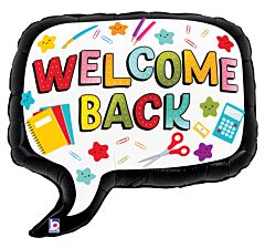 28" Welcome Back Speech Bubble