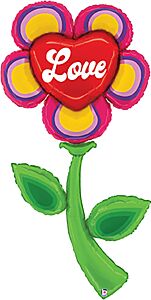 63" Fresh Pick Retro Love Flower