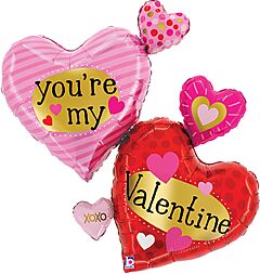 30" Valentine Pattern Multi Hearts