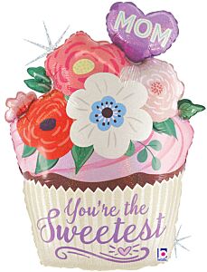 24" Floral Mom Cupcake