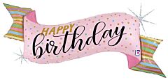 45" Pastel Birthday Banner