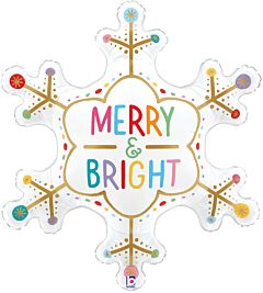 31" Merry and Bright Snowflake