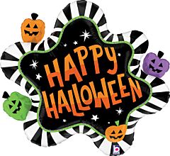 31" Halloween Striped Splat