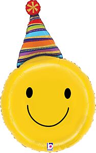 29" Party Hat Smiley Face