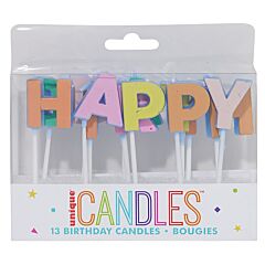 Happy Birthday Letter Candles