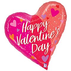 28" Valentine Two-Tone Heart