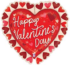 27" Valentine Frilled Heart