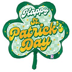 30" St Pats Checkered Shamrock