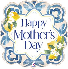 25" Mothers Day Mediterranean Tile