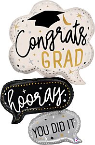 57" Grad Speech Bubbles