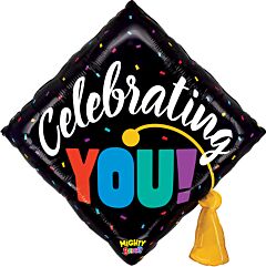 29" Mighty Celebrating You Grad Cap