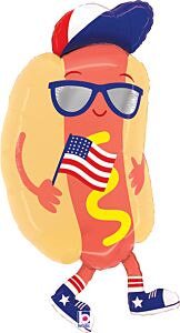 35" Patriotic Hot Dog