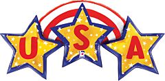 42" USA Stars Banner