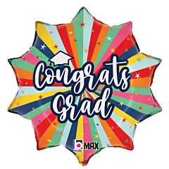 18" Grad Bursting Colors