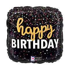 18" Birthday Script Confetti