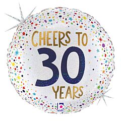 18" Cheers to 30 Years - Holographic