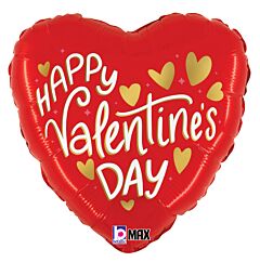 18" Valentine Gold Hearts