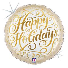 18" Glistening Happy Holidays