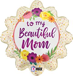 18" Satin Beautiful Mom Flowers