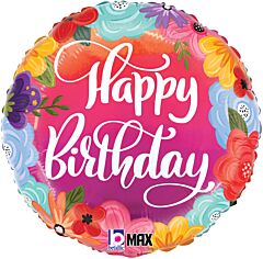 18" Birthday Bright Flowers