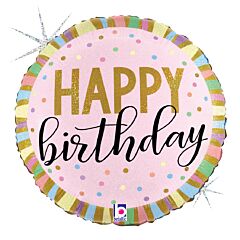 18" Pastel Birthday Stripes