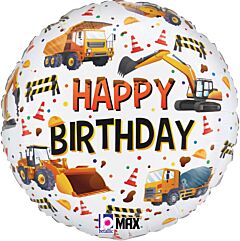 18" Construction Equipment Birthday